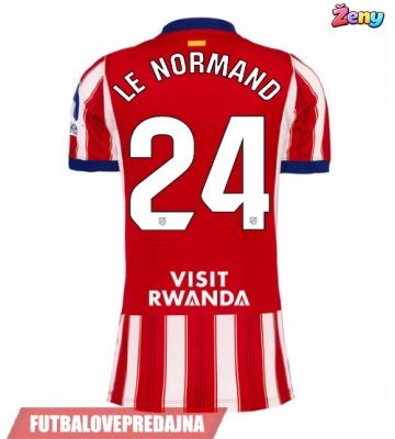 Lacne Ženy Futbalové dres Atletico Madrid Robin Le Normand #24 2026-27 Krátky Rukáv - Domáci